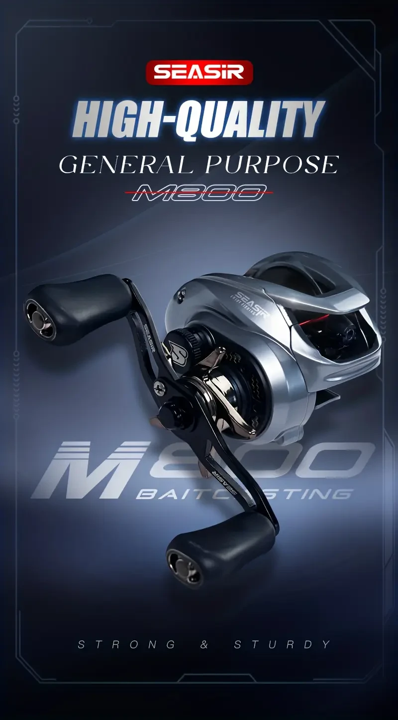 SEASIR M800 Baitcasting Fishing Reel – High-Speed Performance for Fresh and Saltwater Fishing