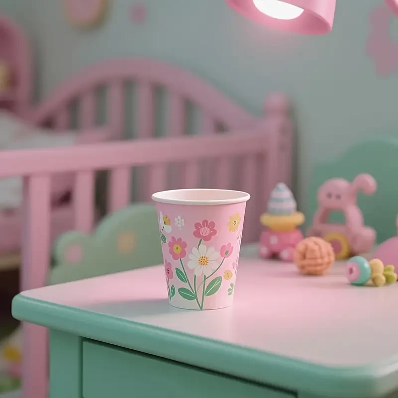 Custom 9oz Thickened Disposable Paper Cups – Ideal for Hot and Cold Drinks, Perfect for Corporate Promotions