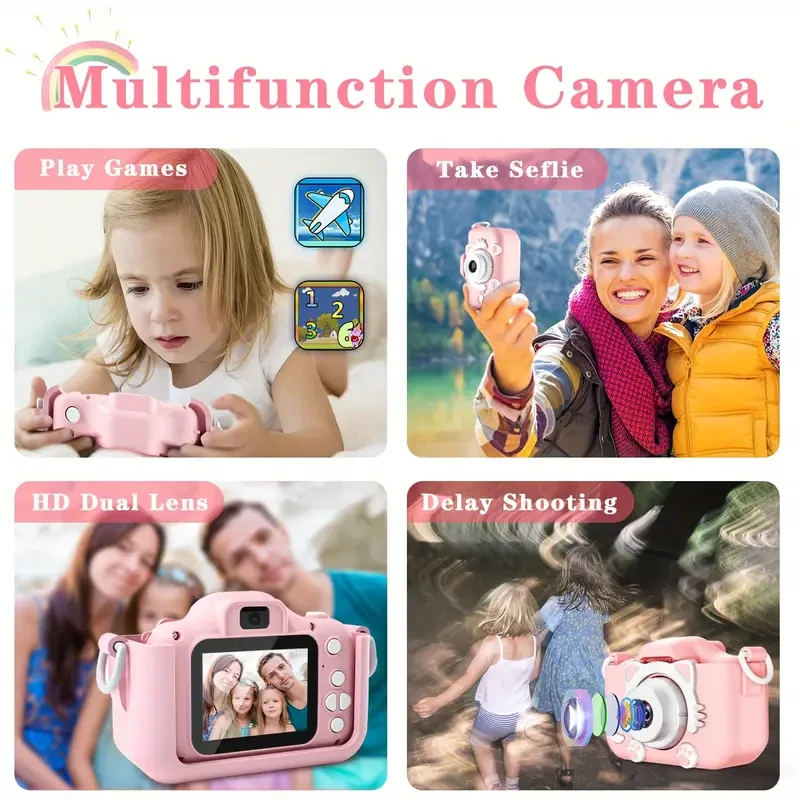 KIISDA Kids Camera – 1080P HD, 48MP, Fun and Educational Gift for Young Photographers