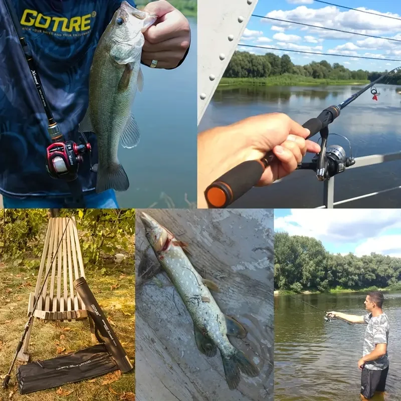 Goture Xceed Carbon Spinning/Casting Fishing Rod – Versatile 4-Piece Travel Rod for All Your Fishing Adventures