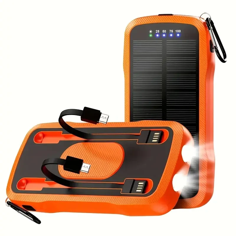 MIMIDI Portable Power Supply with Wireless Charger – 20000mAh, Fast Charging, Solar, and Multi-Function Design