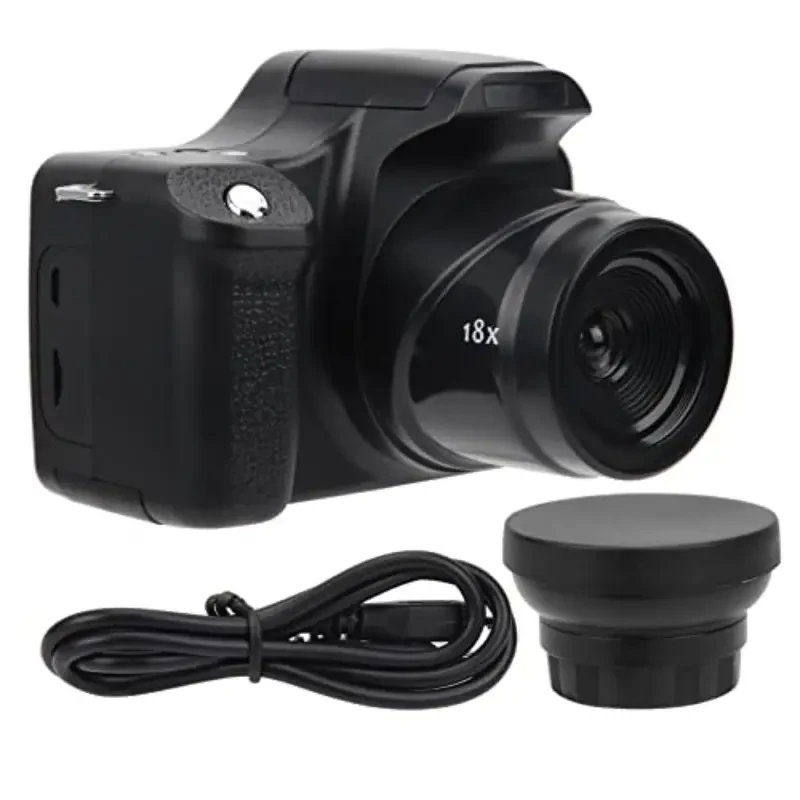 CHUMAJOR 64MP 4K Digital Camera – Compact Vlogging Camera with 16x Zoom, 1080P Video, and 32GB Memory Card Bundle