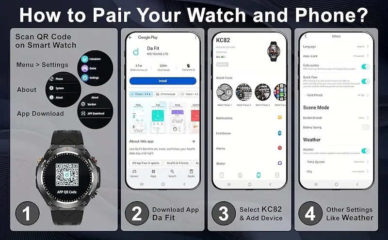 JJMMK GPS Sports Smart Watch – Advanced Functionality for Sports, Fitness, and Outdoor Adventures