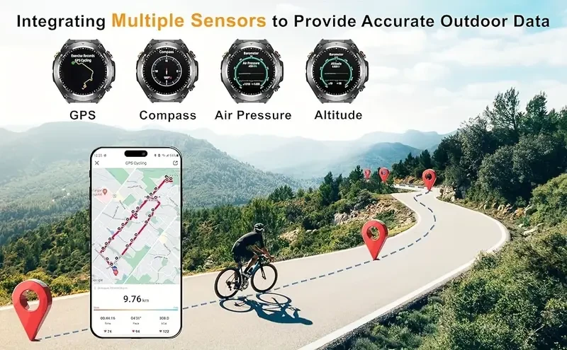 JJMMK GPS Sports Smart Watch – Advanced Functionality for Sports, Fitness, and Outdoor Adventures
