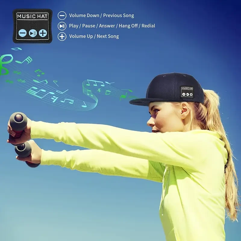 LIFEBEE Wireless Speaker Baseball Cap: Music On the Go with Volume Control and Open-Back Headphones