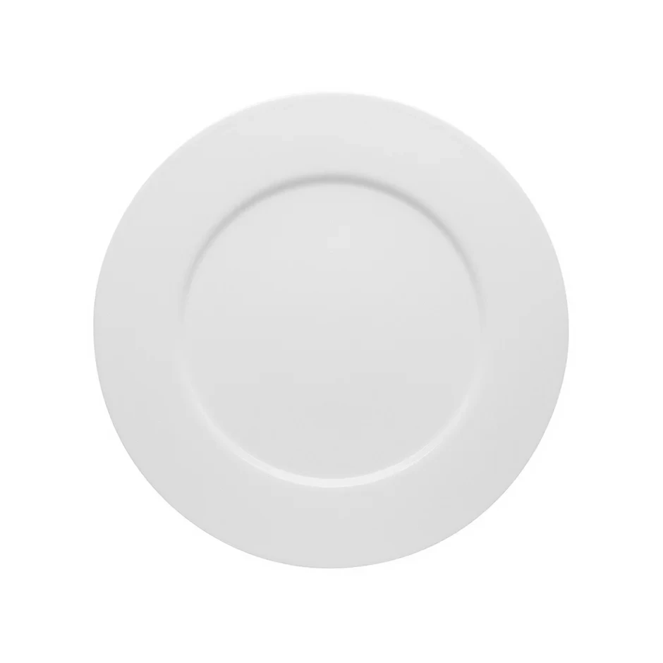 Crockery Flat Plate Round White 11"