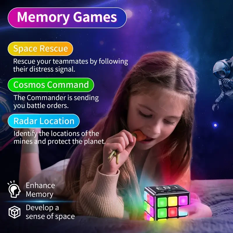 YUNBAOIT Handheld Game Cube – 15-in-1 Learning Toy for Smart, Fun Play