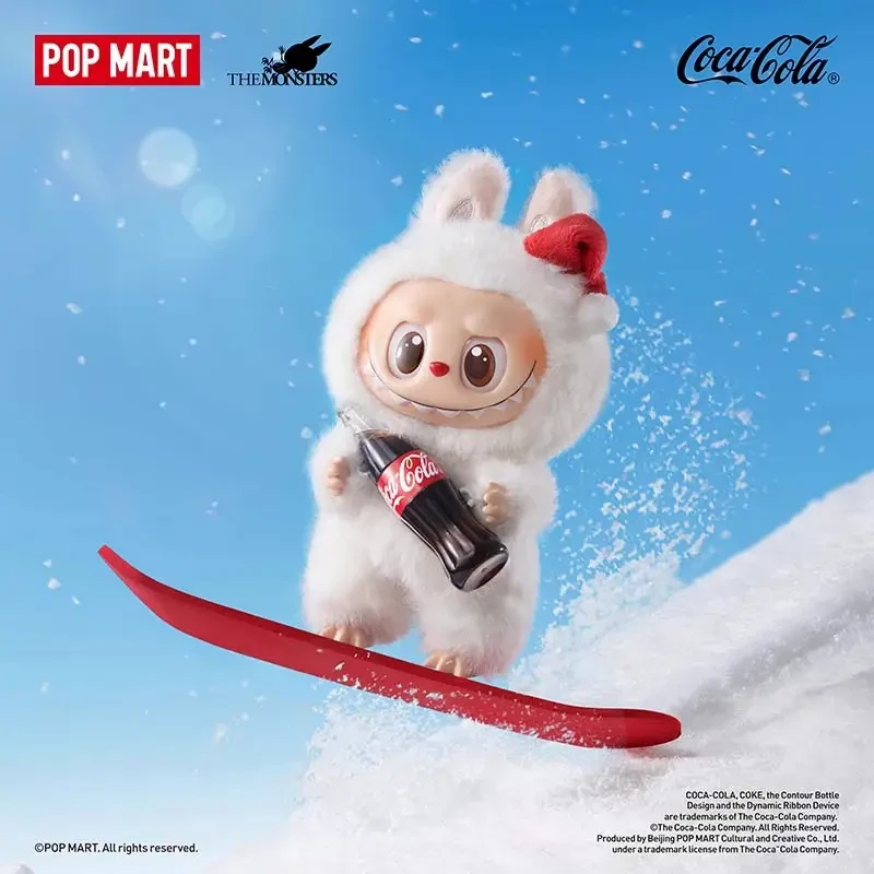 POP MART LABUBU Coca-Cola Plush Furry Blind Box Pendant – Collectible Plush Charm
