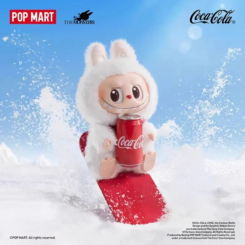 POP MART LABUBU Coca-Cola Plush Furry Blind Box Pendant – Collectible Plush Charm