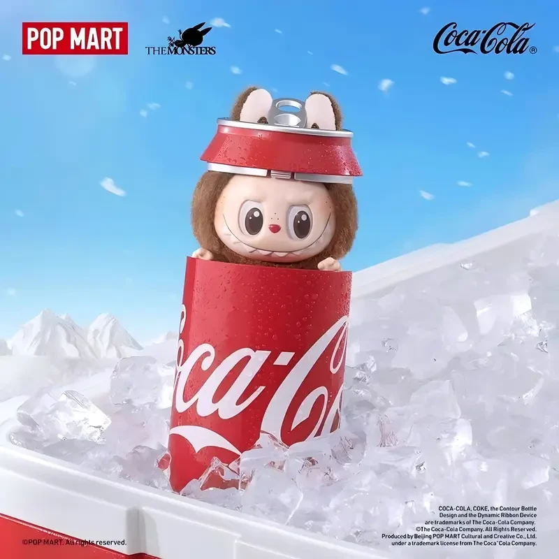 POP MART LABUBU Coca-Cola Plush Furry Blind Box Pendant – Collectible Plush Charm