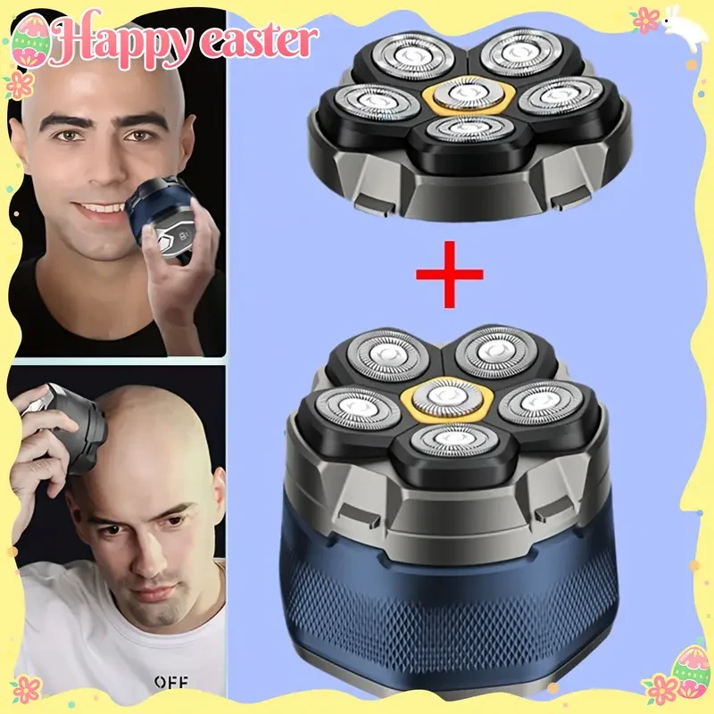 FEIYBA Cordless Electric Shaver with Spare Blade Mesh – 6-Speed Rotating Shaver, USB Rechargeable
