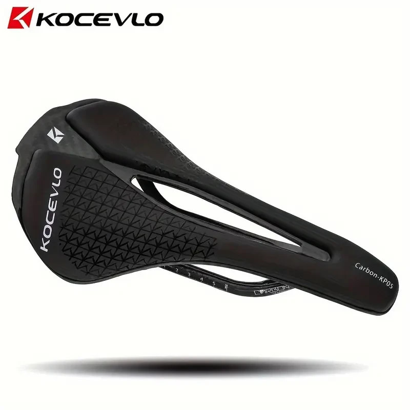 KOCEVLO Ultra-Light Carbon Fiber Bicycle Saddle – Ergonomic Seat for Road & Mountain Bikes