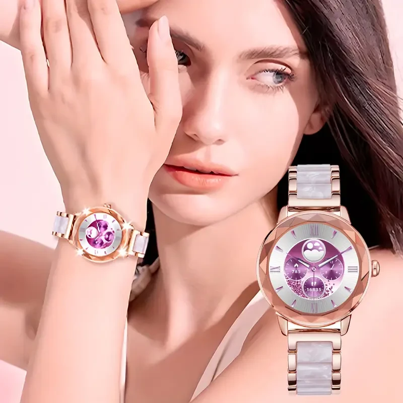RESOPINDA 2025 Women’s Smartwatch – Elegant Design with Health Tracking & Wireless Calling (Golden)
