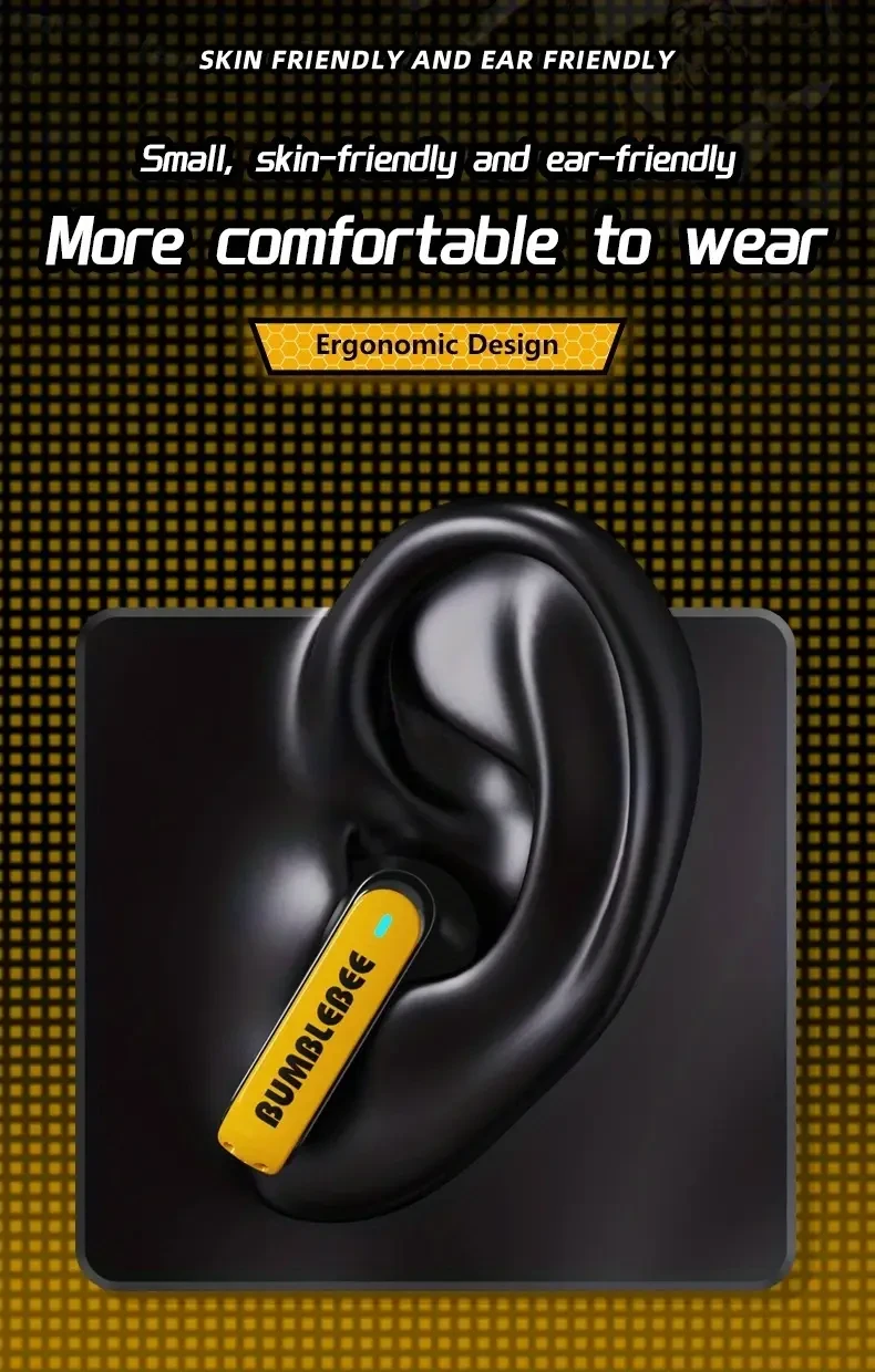 Transformers TF-T01 Wireless In-Ear Earphones – Noise-Cancelling Bluetooth Headphones with Type-C Charging
