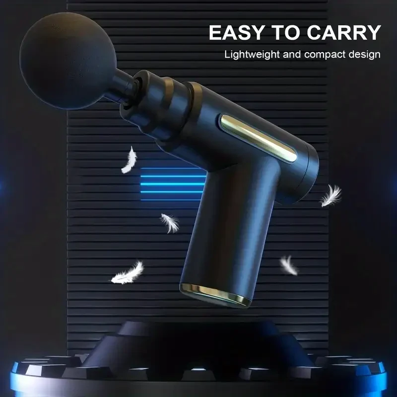 LAN XUN Ultra-Quiet Portable Massage Gun – 3-Speed Adjustable, USB Rechargeable Muscle Relaxation Tool