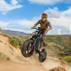 JANSNO 50.8cm Fat Tire Electric Bike for Adults – 500W Brushless Motor, Dual Suspension & 48V 23Ah Battery