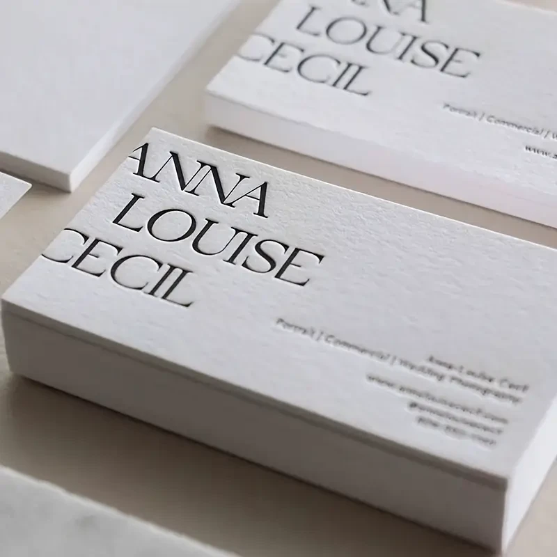 Custom Matte Luxury Business Cards – Premium Copperplate Paper, Double-Sided Printing (200/500/1000pcs)