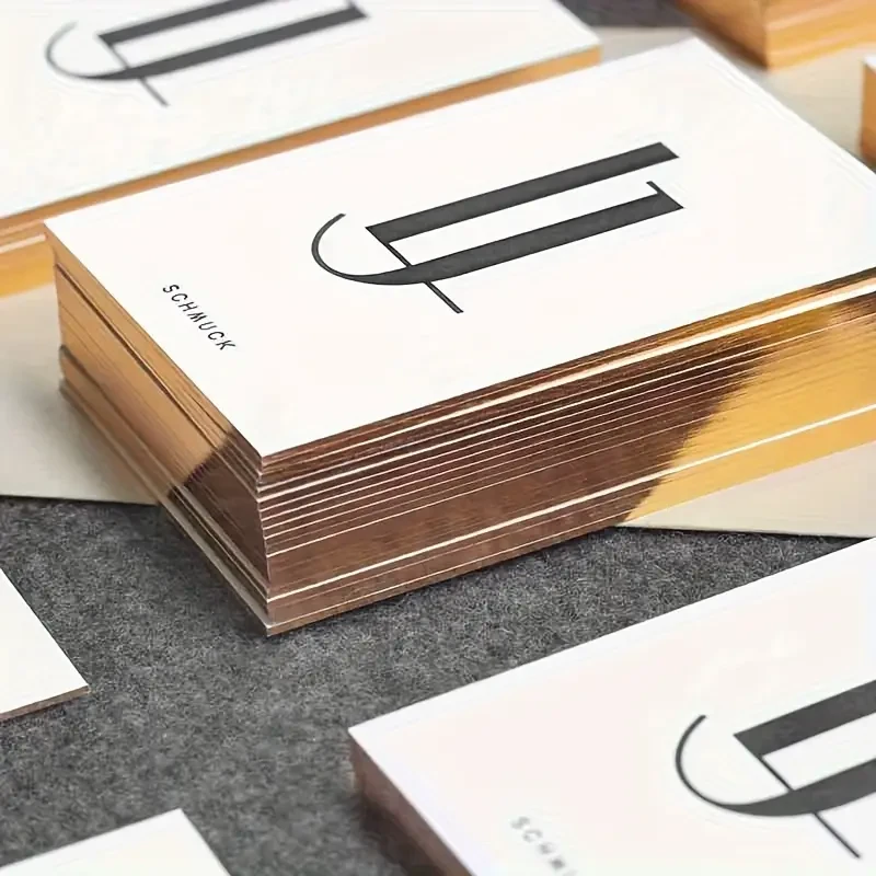 Custom Matte Luxury Business Cards – Premium Copperplate Paper, Double-Sided Printing (200/500/1000pcs)