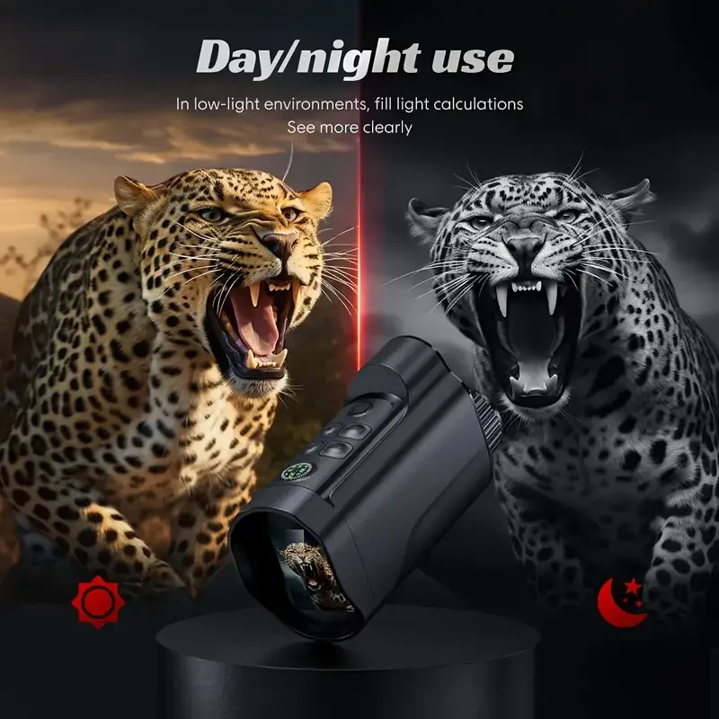 HIJOY 10X Digital Zoom Night Vision Goggles – Infrared Scope with Compass & USB Rechargeable Battery