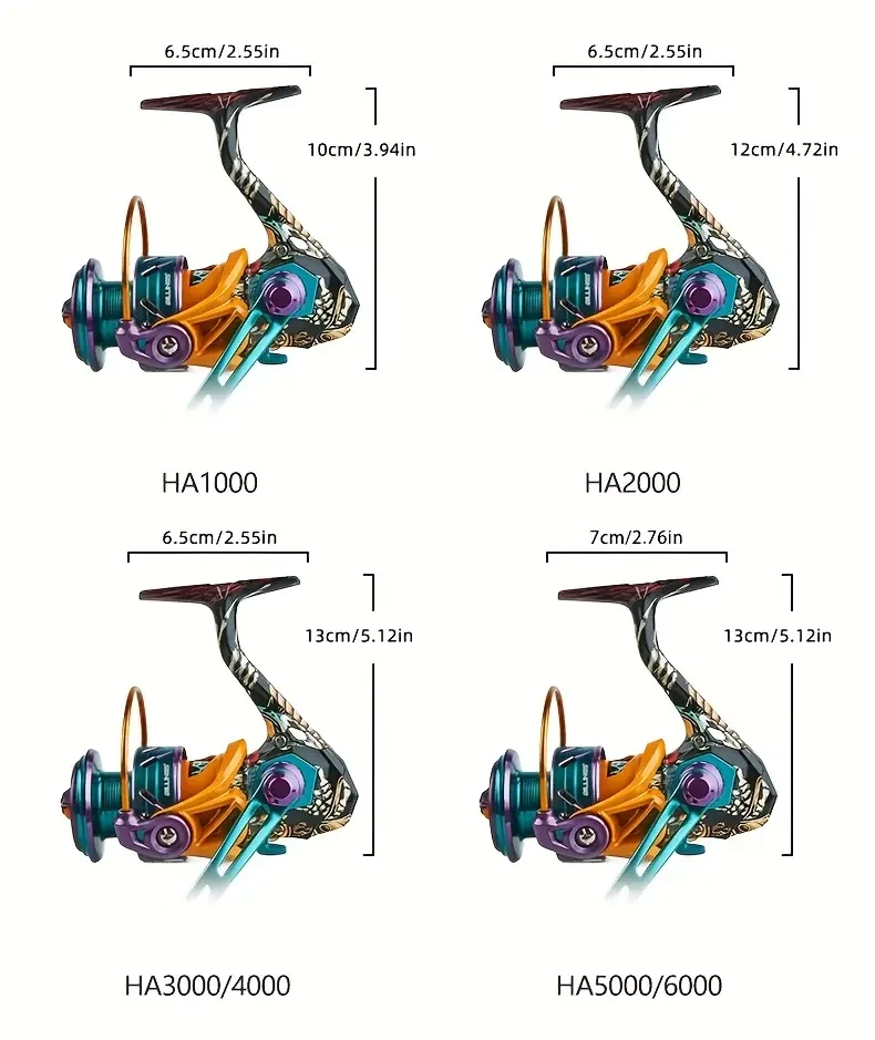 BILLINGS HA 1000–6000 Series Spinning Reel