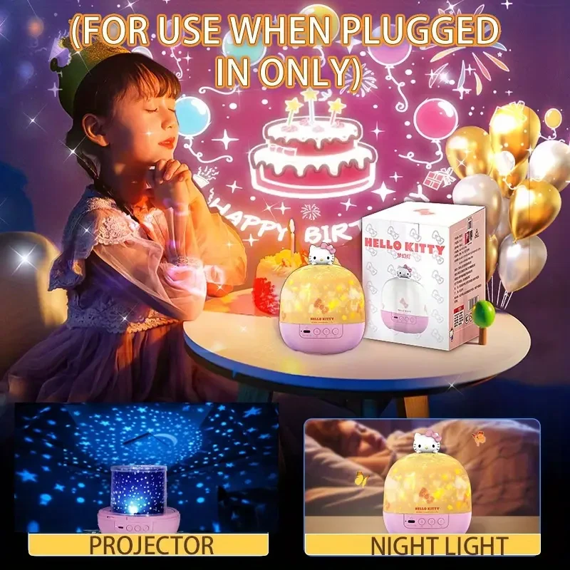 Sanrio Hello Kitty 360° LED Projection Lamp