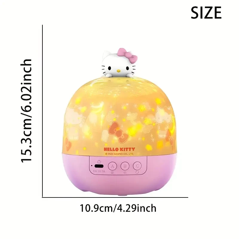 Sanrio Hello Kitty 360° LED Projection Lamp