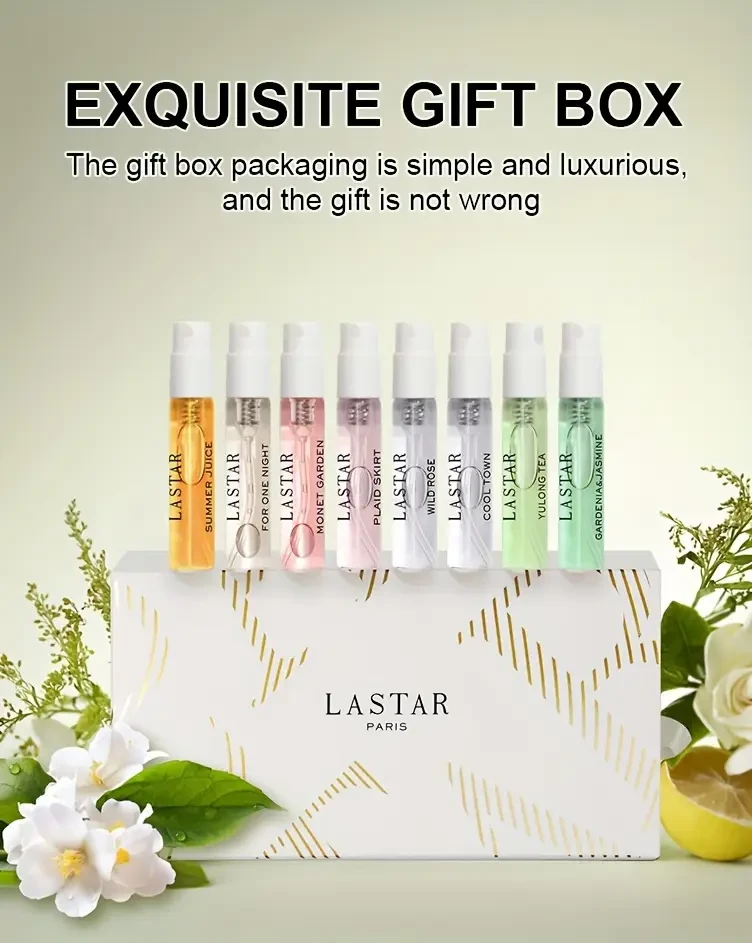 LASTAR 8-Pocket Perfume Set — Fresh, Floral, Anywhere