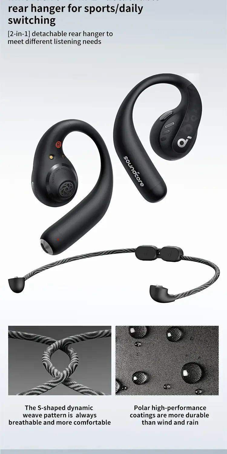 Soundcore AeroFit Pro Wireless Earbuds — Open-Ear Comfort for Running & Everyday