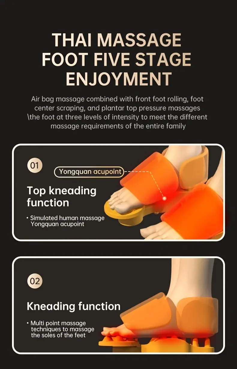 MASSTECK Shiatsu Foot Massager with Heat — Deep Kneading Relief for Home & Office