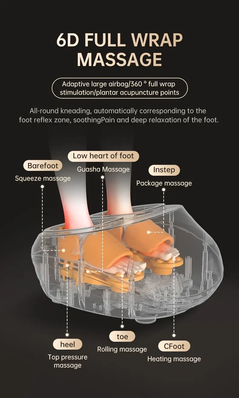MASSTECK Shiatsu Foot Massager with Heat — Deep Kneading Relief for Home & Office