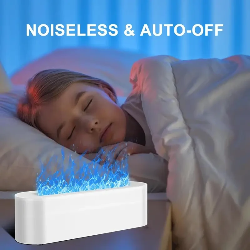 HEEYCEM Flame Aroma Diffuser & Humidifier — 150 ml, 7-Colour “Flame” Light, USB
