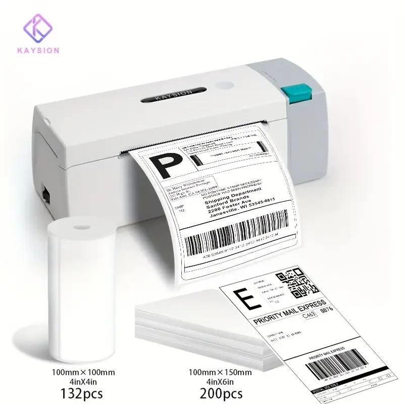 KAYSION SK45 Desktop Label Printer — 4" x 15.24 cm Thermal, Wireless, Home & Business Ready