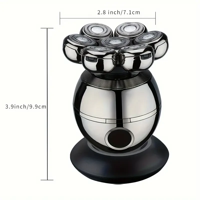 GERTZY 5-in-1 Electric Head Shaver for Bald Men — Cordless, Rechargeable, LED Display