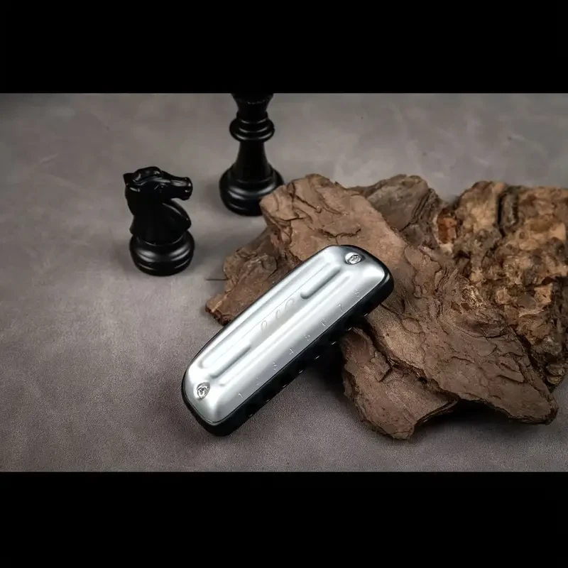 Easttop LUCKY 8 — 8-Hole Metal Recorder (Brass Body, Copper Base Plate) with Lanyard & Felt Bag