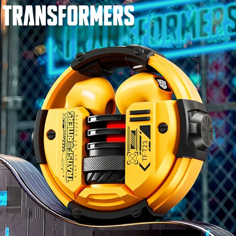 TRANSFORMERS 2024 Wireless Earbud Headphones — Type-C USB Charging, Dual HD Stereo, Long-Lasting Playtime