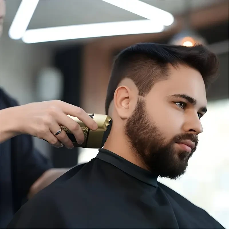 HATTEKER Men’s Electric Shaver — 3-Blade Floating Foil, LED Display, USB-Rechargeable (1400 mAh)