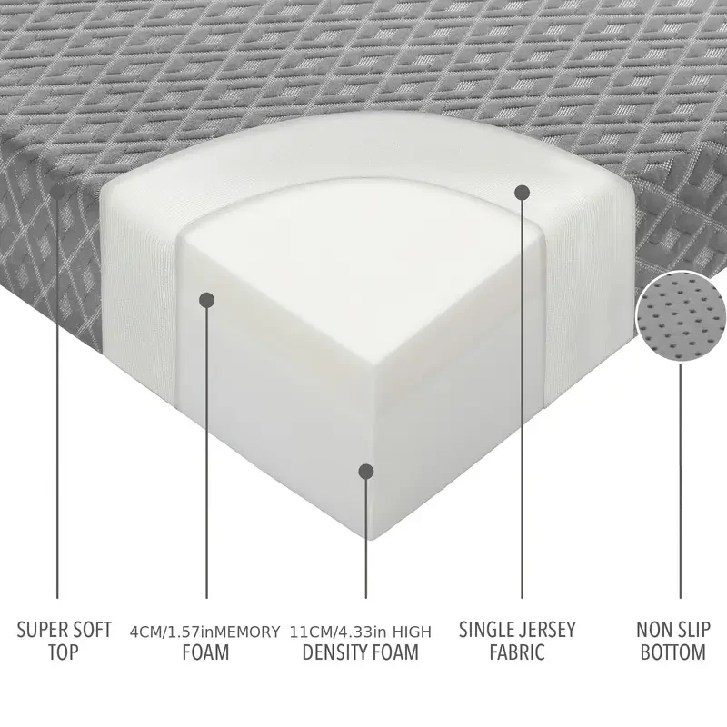 Luxdream Trifold Foam Sofa Bed — Extra-Thick Foldable Mattress with Removable Cover (Portable Sleeping Solution) A comfy spare bed—anytime, anywhere