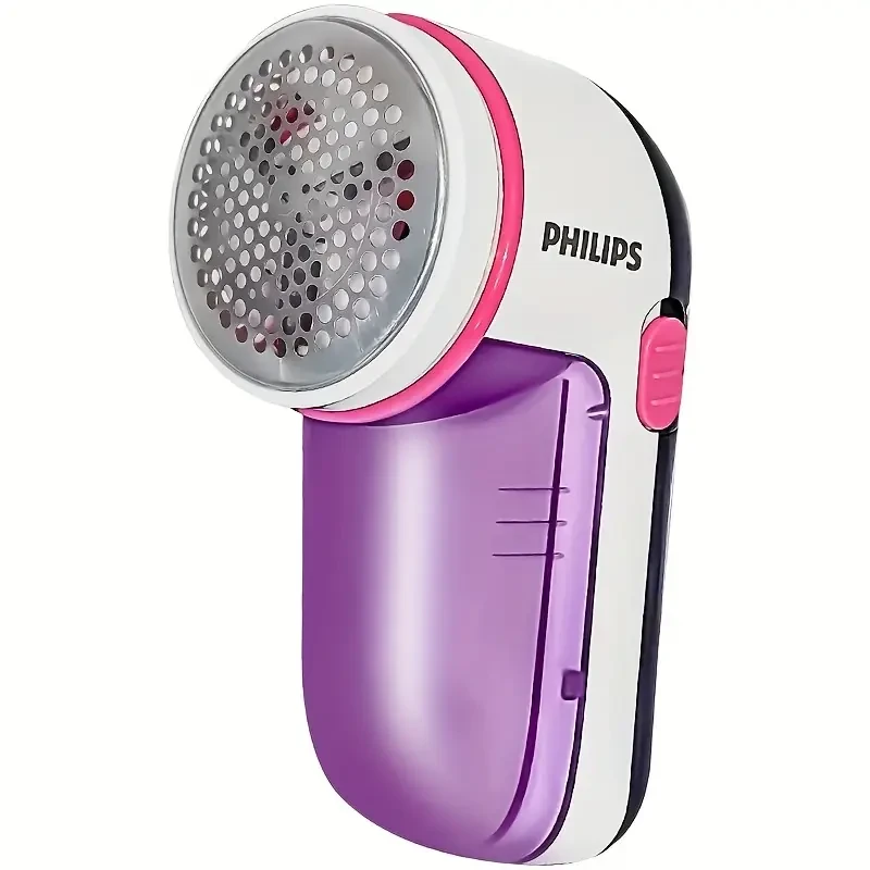 Philips Fabric Lint Remover — 8,800 RPM, Large Blade Surface, 3-Size Filter, Easy-Empty Container (Battery Powered)