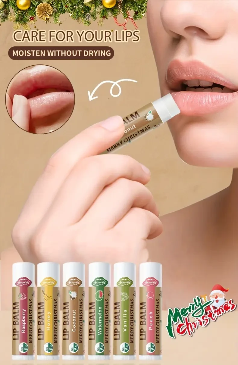 24-Piece Christmas Gift Set — Hand Cream & Lip Balm Duo with Festive Cards + Red Tote (MISS FACTORX)