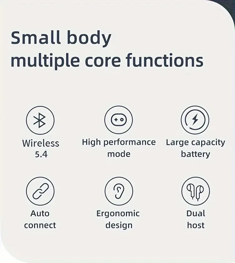 KZ AZ09 TWS Wireless Ear Hook — Bluetooth Adapter for KZ In-Ear Monitors (C-Pin Connector)