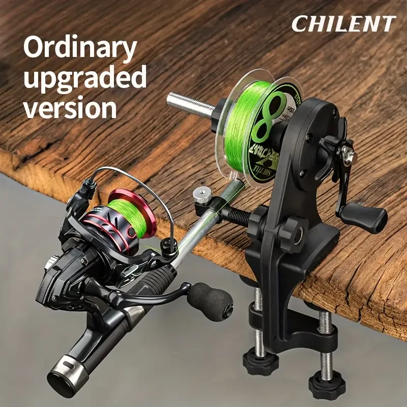 LINNHUE Lightweight Fishing Line Winder Spooler — Anti-Rust Quick-Line Changer for Spinning & Baitcasting Reels