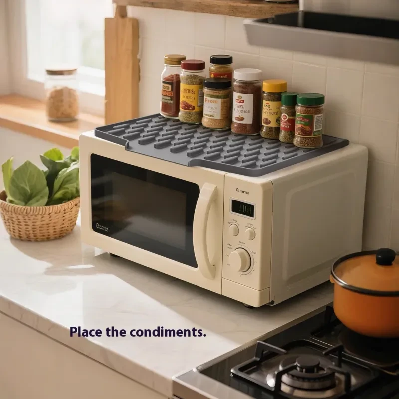 Sloped Silicone Draining Mat – Heat-Proof & Non-Slip