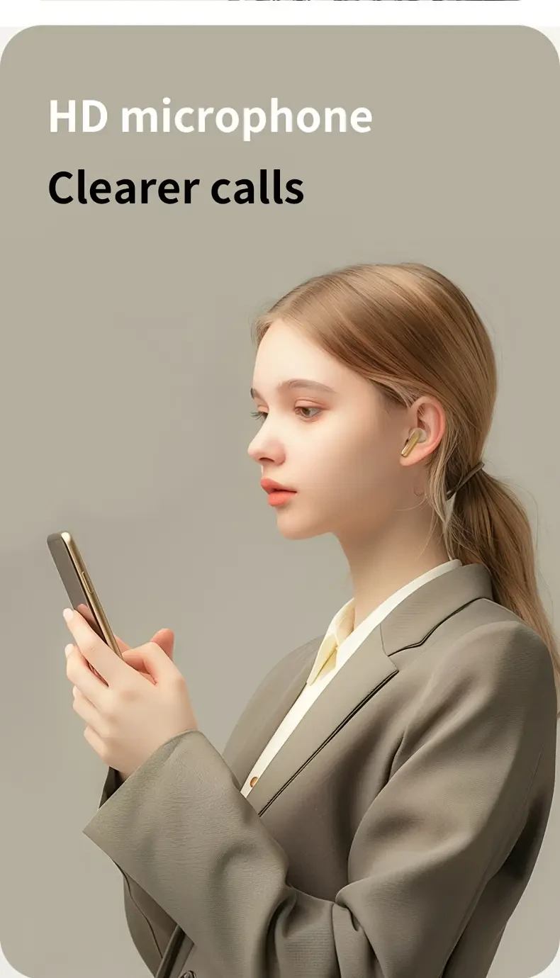 aigo 5.4 Wireless Headphones — TWS In-Ear, Sport-Ready, Clear Calls, LED Power Display