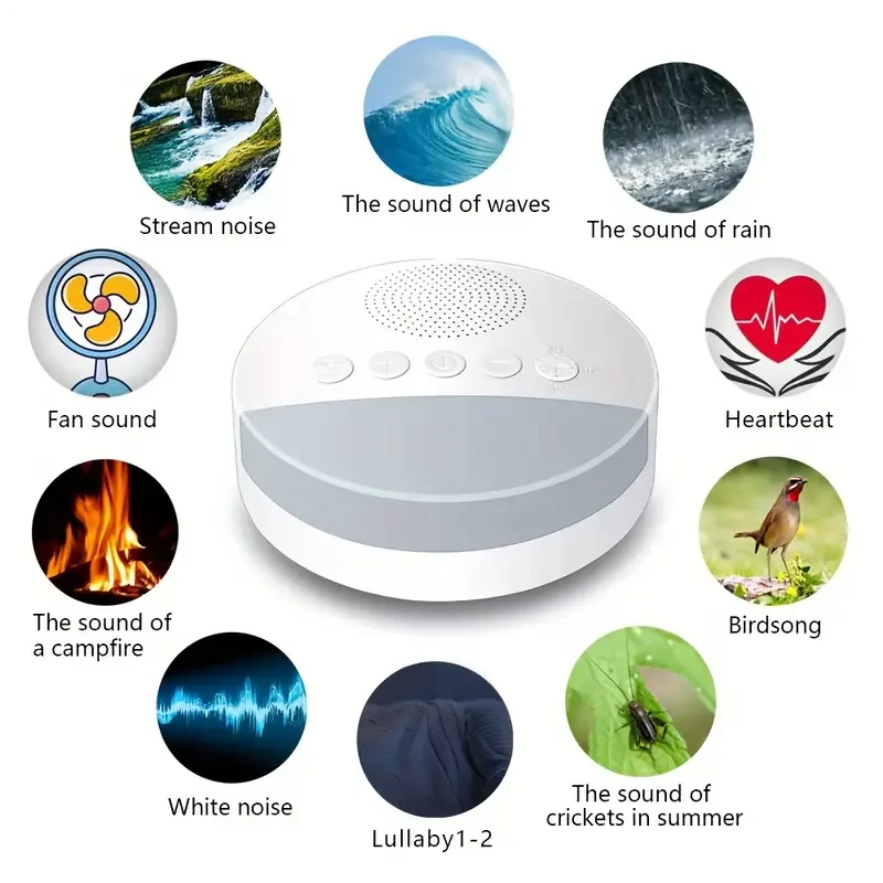 Conduroma Sleep Sound White Noise Machine – Relax, Recharge & Sleep Better