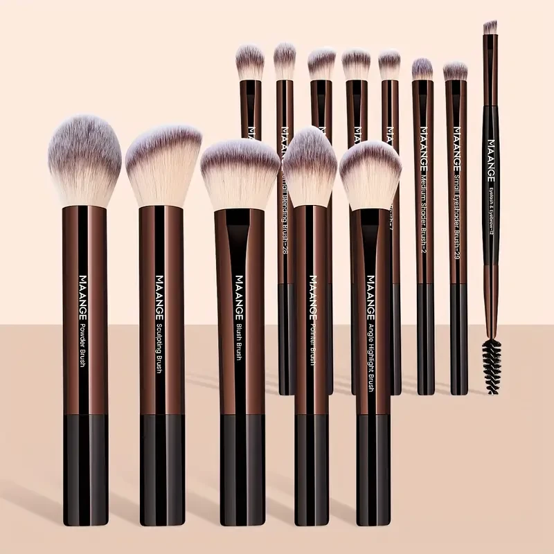 MAANGE 13pcs Makeup Brush Set – Soft, Stylish & Perfect for Every Look