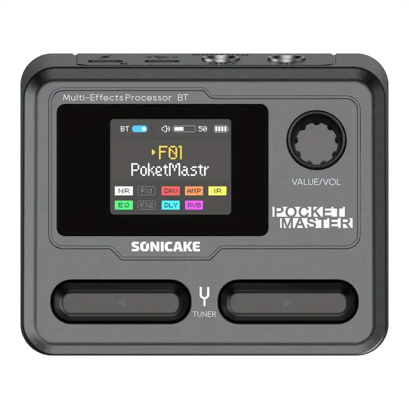 SONICAKE Pocket Master Guitar Multi-Effects – Compact Power, Realistic Sound & Endless Creativity