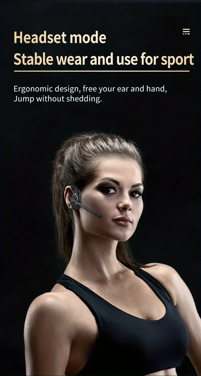 LIFEBEE Wireless 5.3 Open Ear Headset – Comfortable, Clear & Smart for All-Day Use