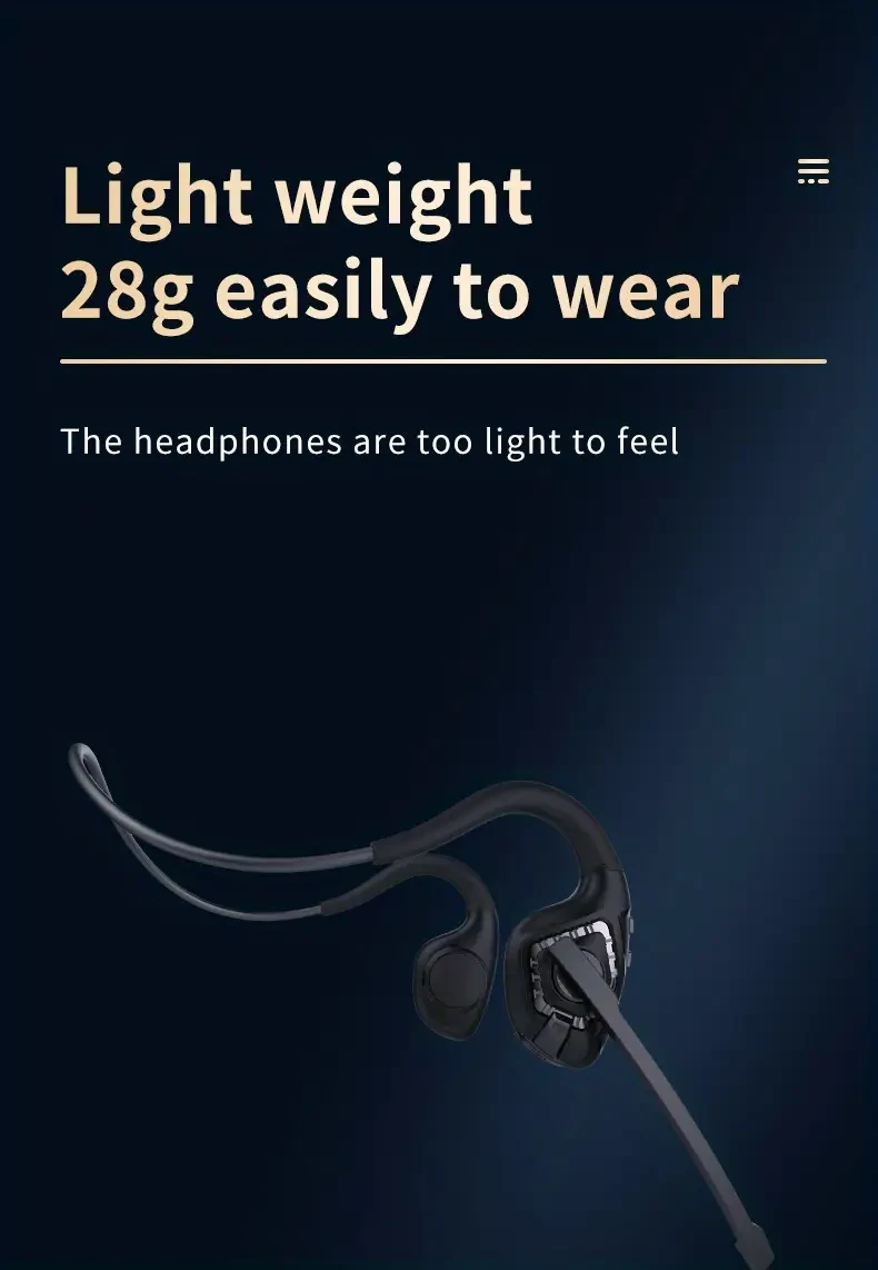 LIFEBEE Wireless 5.3 Open Ear Headset – Comfortable, Clear & Smart for All-Day Use