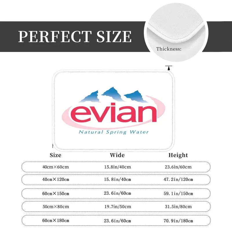 Evian Branded Logo Bath Rug & Carpet – Plush, Premium & Refreshingly Stylish