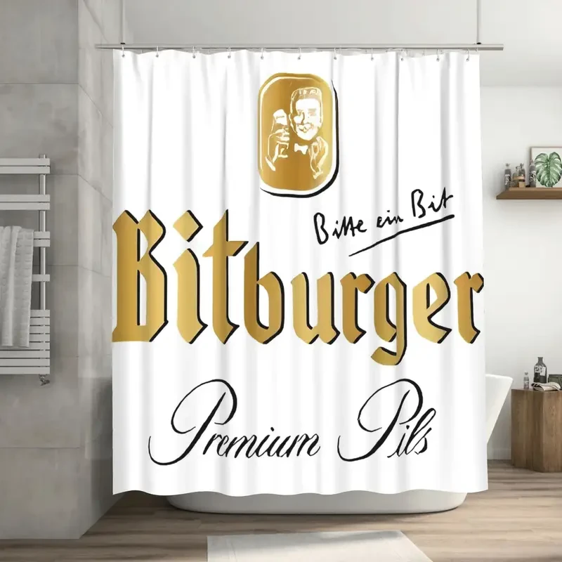 Bitburger Logo Licensed Shower Curtain – Stylish, Durable & Authentic